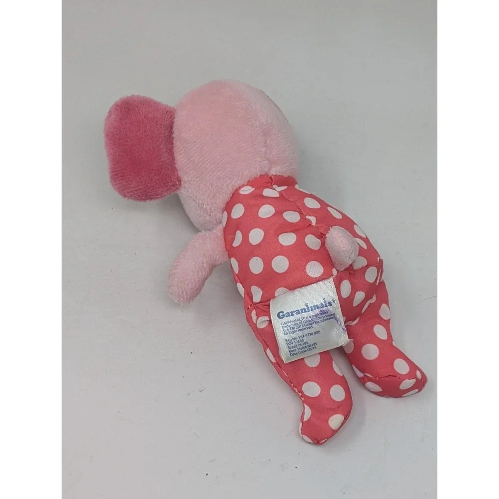 Garanimals Baby Plush Rattle Pink Elephant Polka Dot 2014 Small Prestige Toy VTG